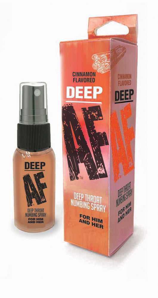 Deep Af Deep Throat Numbing Spray - Cinnamon - 1 Fl. Oz. Luxe Ember Essentials