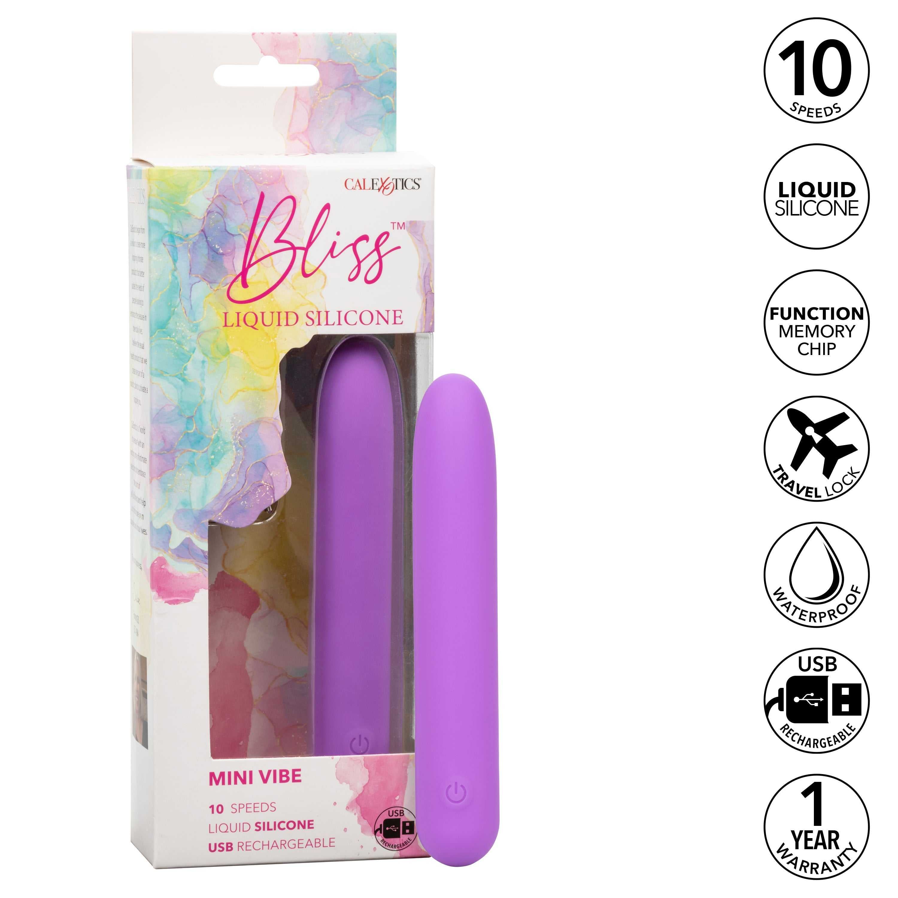 Bliss Liquid Silicone Mini G Vibe - Purple Luxe Ember Essentials