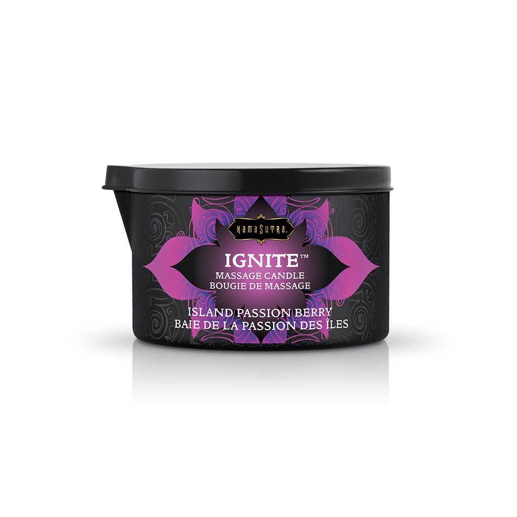 Ignite Massage Candle - Island Passion Berry - 6 Oz. Luxe Ember Essentials