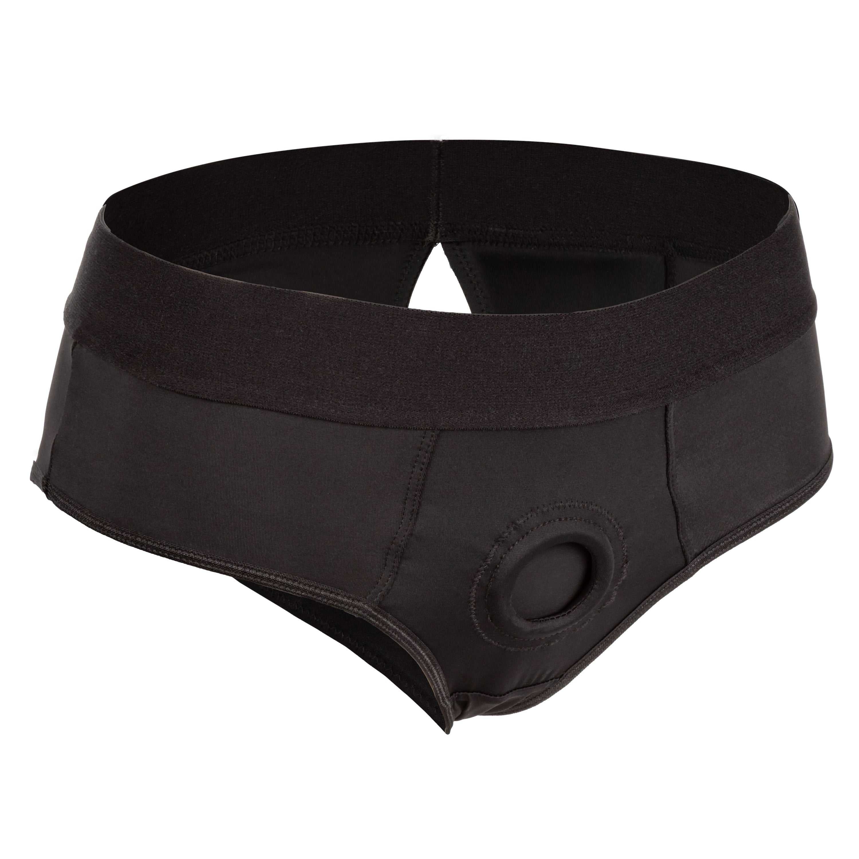 Boundless Backless Brief - S/m - Black Luxe Ember Essentials