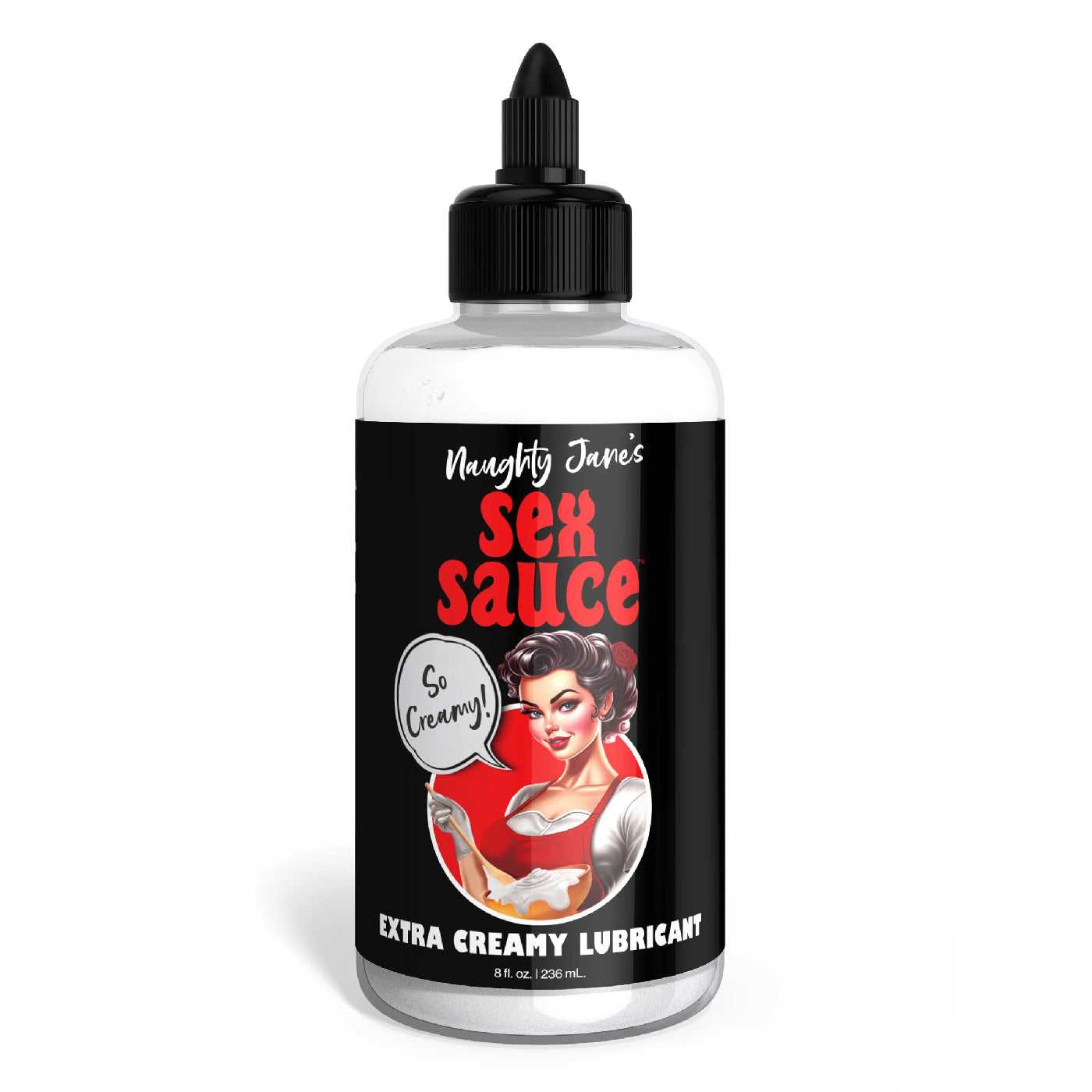 Naughty Jane's Sex Sauce Extra Creamy Lubricant 8 Oz Luxe Ember Essentials