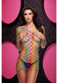 Fencenet Rainbow Mini Dress - One Size Luxe Ember Essentials