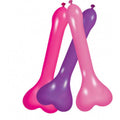 Pecker Balloons Assorted Colors 6 Pc Box Luxe Ember Essentials