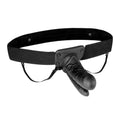 Lux Fetish Unisex Vibrating Hollow Double Penetration Strap-on Dildo Luxe Ember Essentials