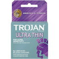 Trojan Sensitivity Ultra Thin Lubricated Condoms - 3 Pack Luxe Ember Essentials