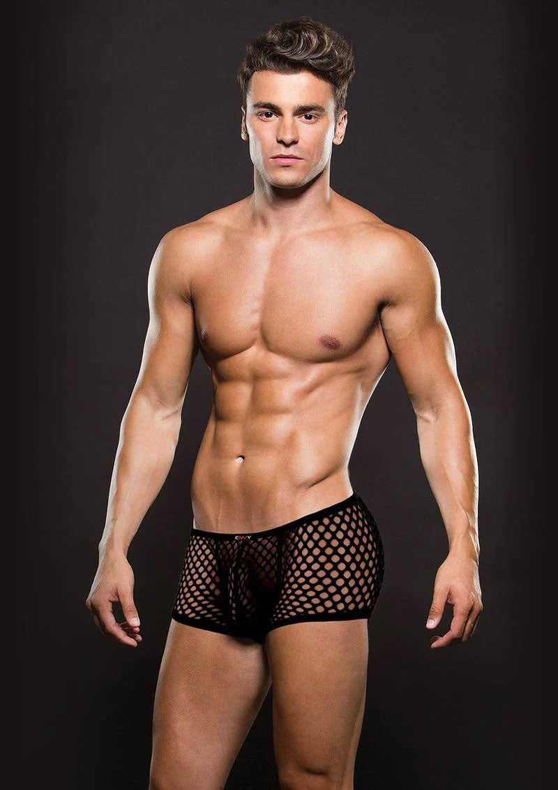 Modern Fishnet Trunk - Large/xlarge - Black Luxe Ember Essentials