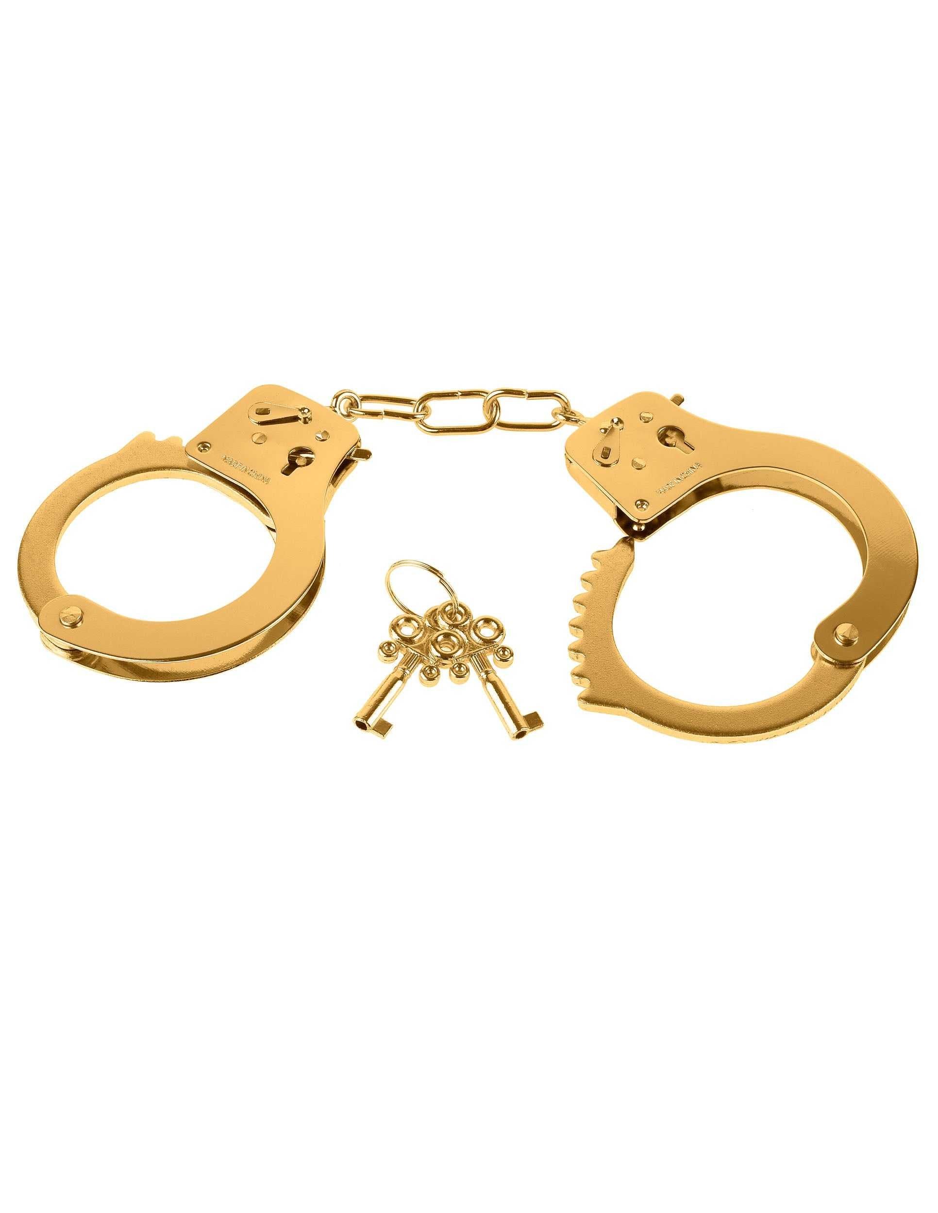 Fetish Fantasy Gold Metal Cuffs - Gold Luxe Ember Essentials