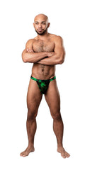 Hazy Dayz Micro Thong - Small/medium - Pot Leaf Luxe Ember Essentials