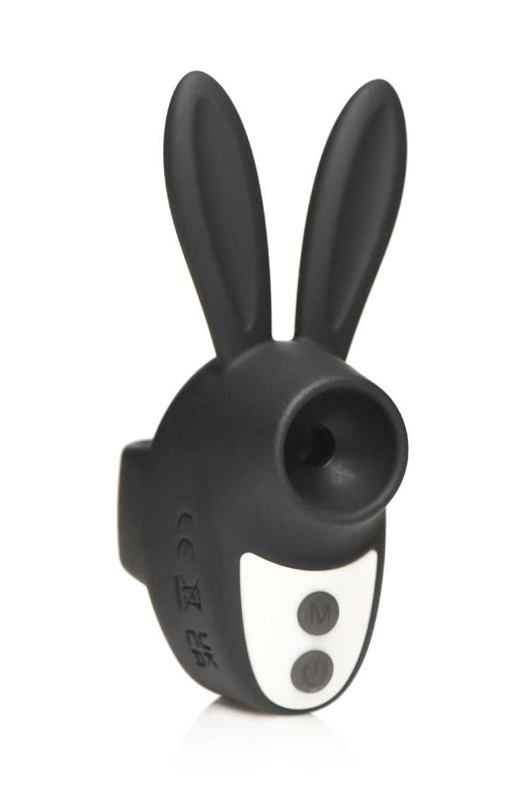 Sucky Bunny Clit Stimulator - Black Luxe Ember Essentials