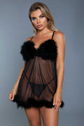 Farrah Babydoll - Small/ Medium - Black Luxe Ember Essentials
