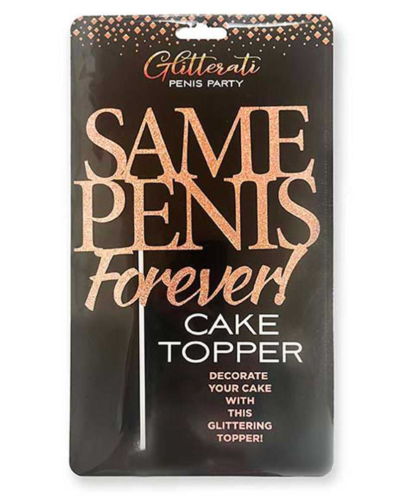 Glitterati Same Penis Cake Topper Luxe Ember Essentials