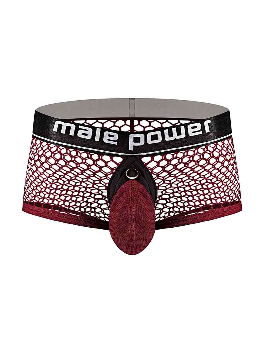 Cock Pit Net Mini Cock Ring Short - Medium - Burgundy Luxe Ember Essentials