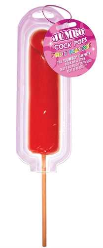 Jumbo Cock Pops Fruit Flavored - Strawberry Luxe Ember Essentials