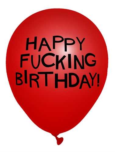 X-Rated Birthday Party Balloons 8 Count Luxe Ember Essentials
