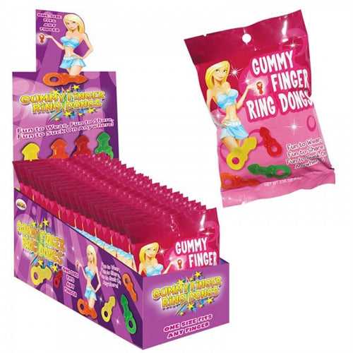 Gummy Finger Ring Dongs 12 Count Display Luxe Ember Essentials