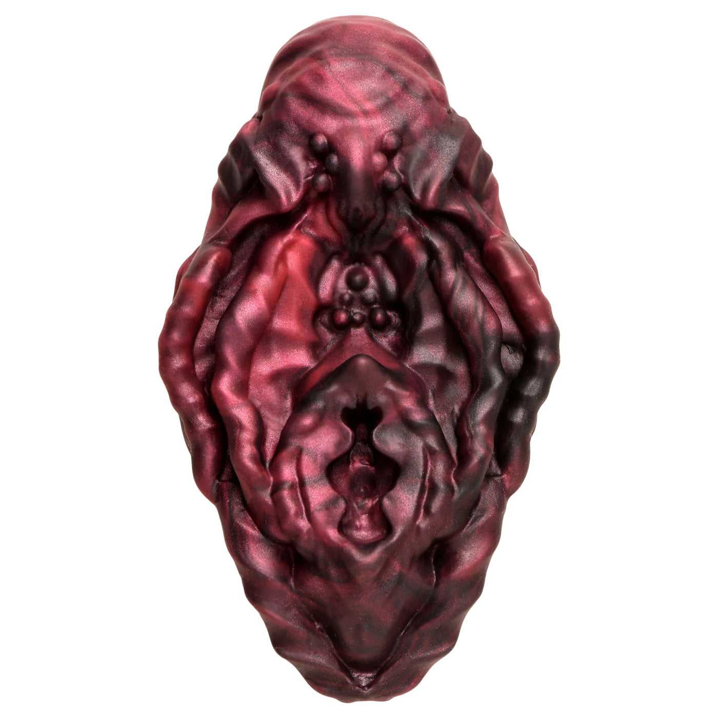 Xeno Pussy Vulva Silicone Grinder - Red/black Luxe Ember Essentials