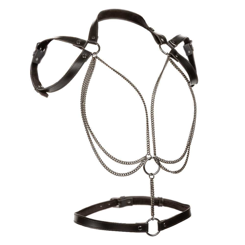 Euphoria Collection Plus Size Multi Chain Halter - Black Luxe Ember Essentials