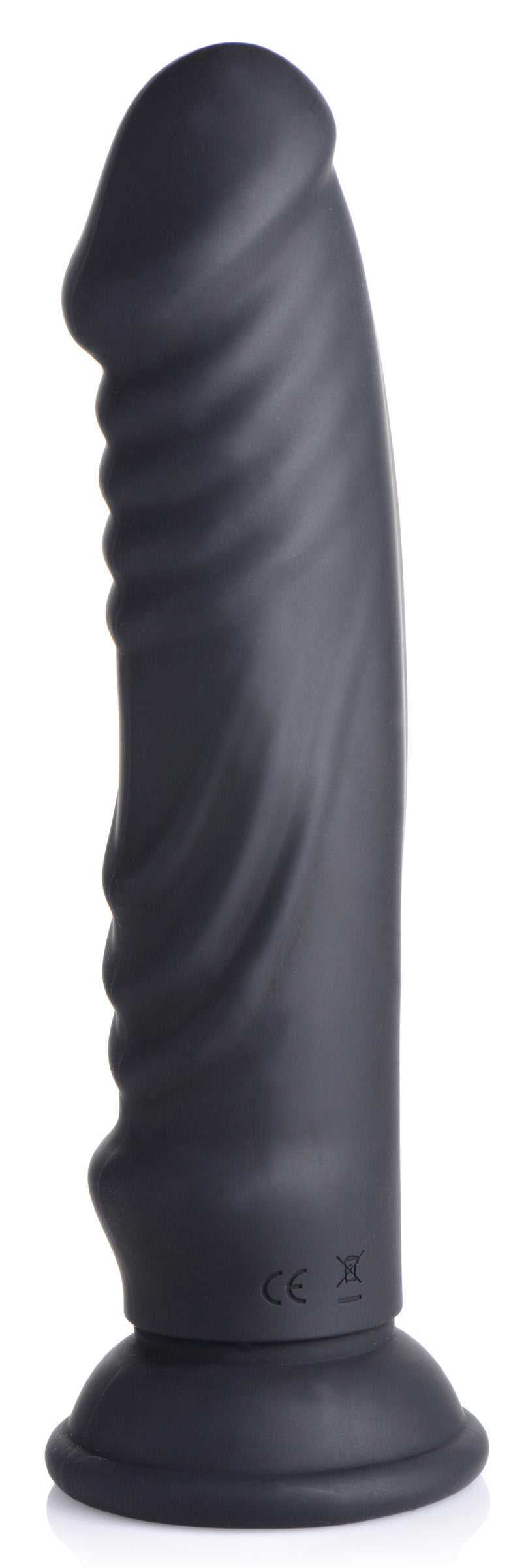 E-Stim and Vibrating Dildo With Remote - Black Luxe Ember Essentials
