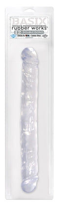 Basix Rubber Works 12 Inch Double Dong - Clear