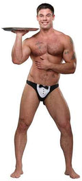 Maitre D Thong - One Size - Black Luxe Ember Essentials