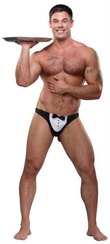 Maitre D Thong - One Size - Black Luxe Ember Essentials
