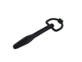 Silicone Cum Thru D Ring Penis Plug - Black Luxe Ember Essentials
