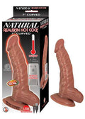 Natural Realskin Hot Cock Curved 7 Inch - Brown Luxe Ember Essentials