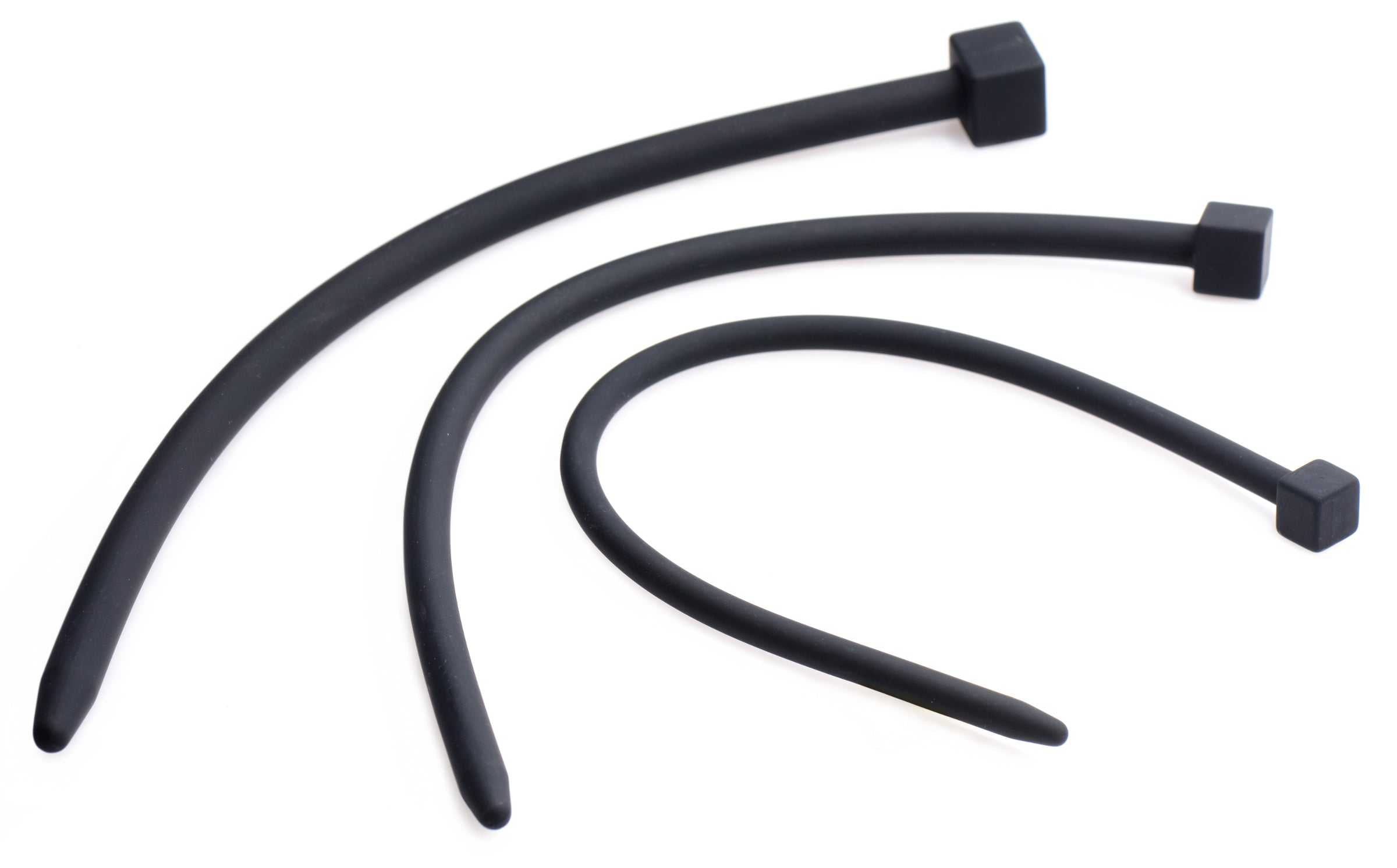 Master Series Bolted Deluxe XL Urethral Sound Set - Black Luxe Ember Essentials