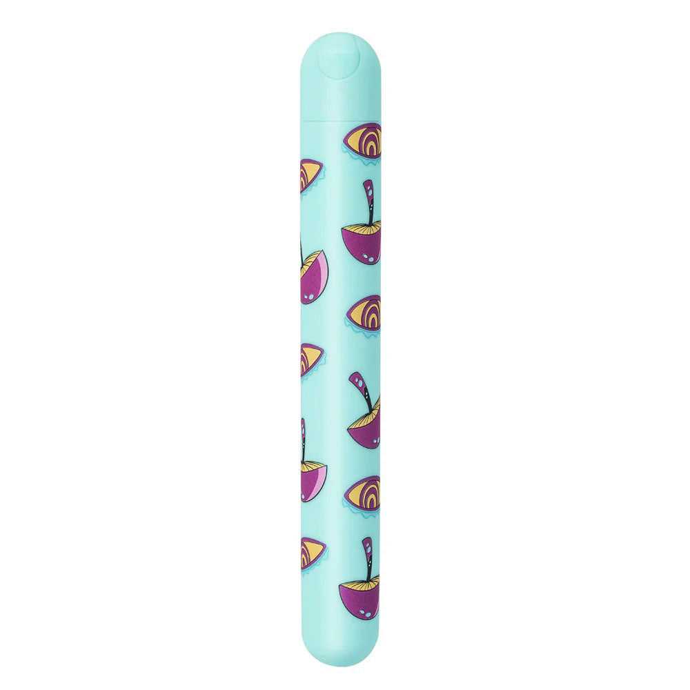 Lucy Mushroom Pattern Rechargeable X-Long Bullet - Blue Luxe Ember Essentials