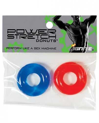 Power Stretch Donuts - 2 Pack - Red and Blue Luxe Ember Essentials