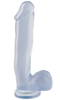 Basix Rubber Works 12 Inch Dong With Suction Cup - Clear Luxe Ember Essentials