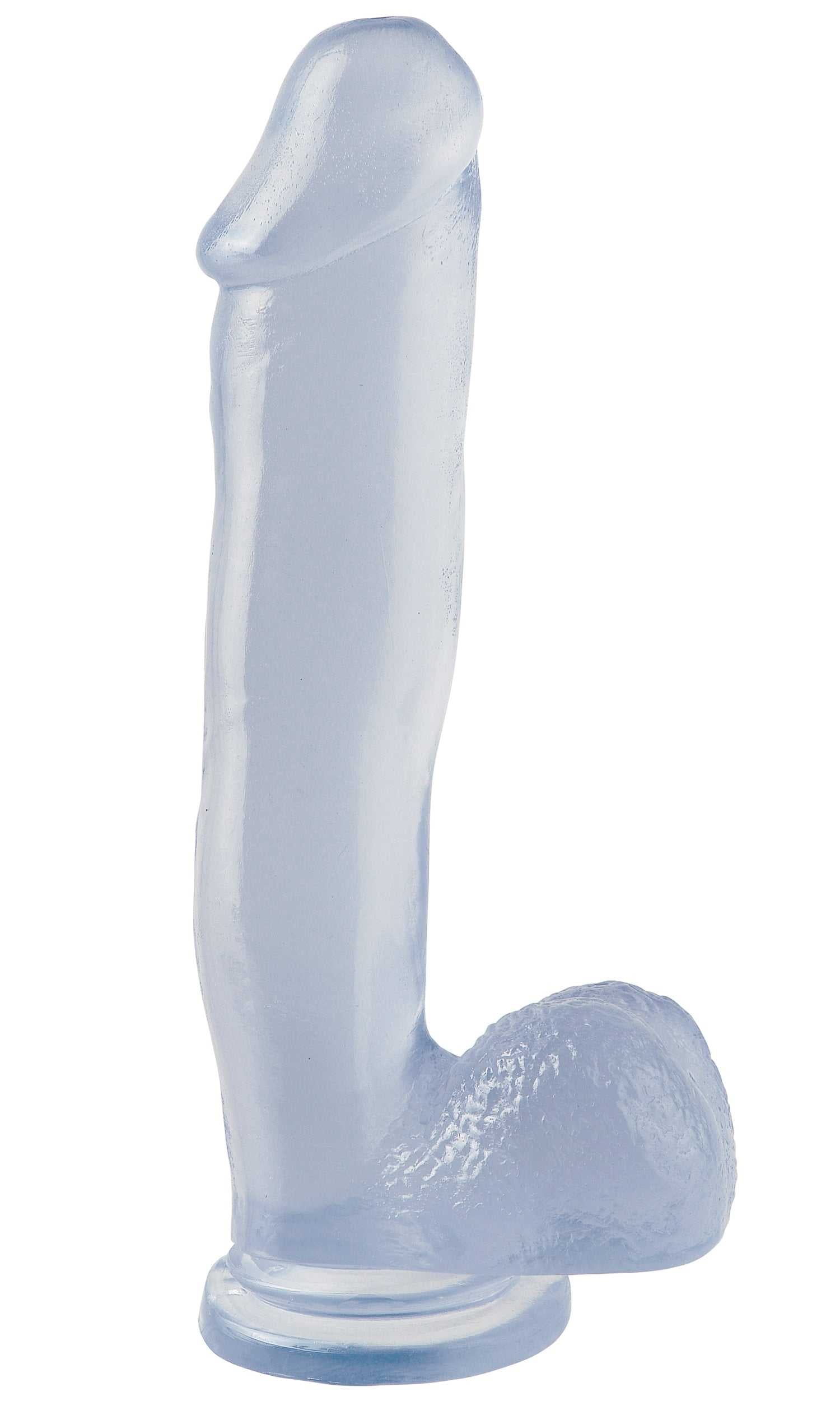 Basix Rubber Works 12 Inch Dong With Suction Cup - Clear Luxe Ember Essentials