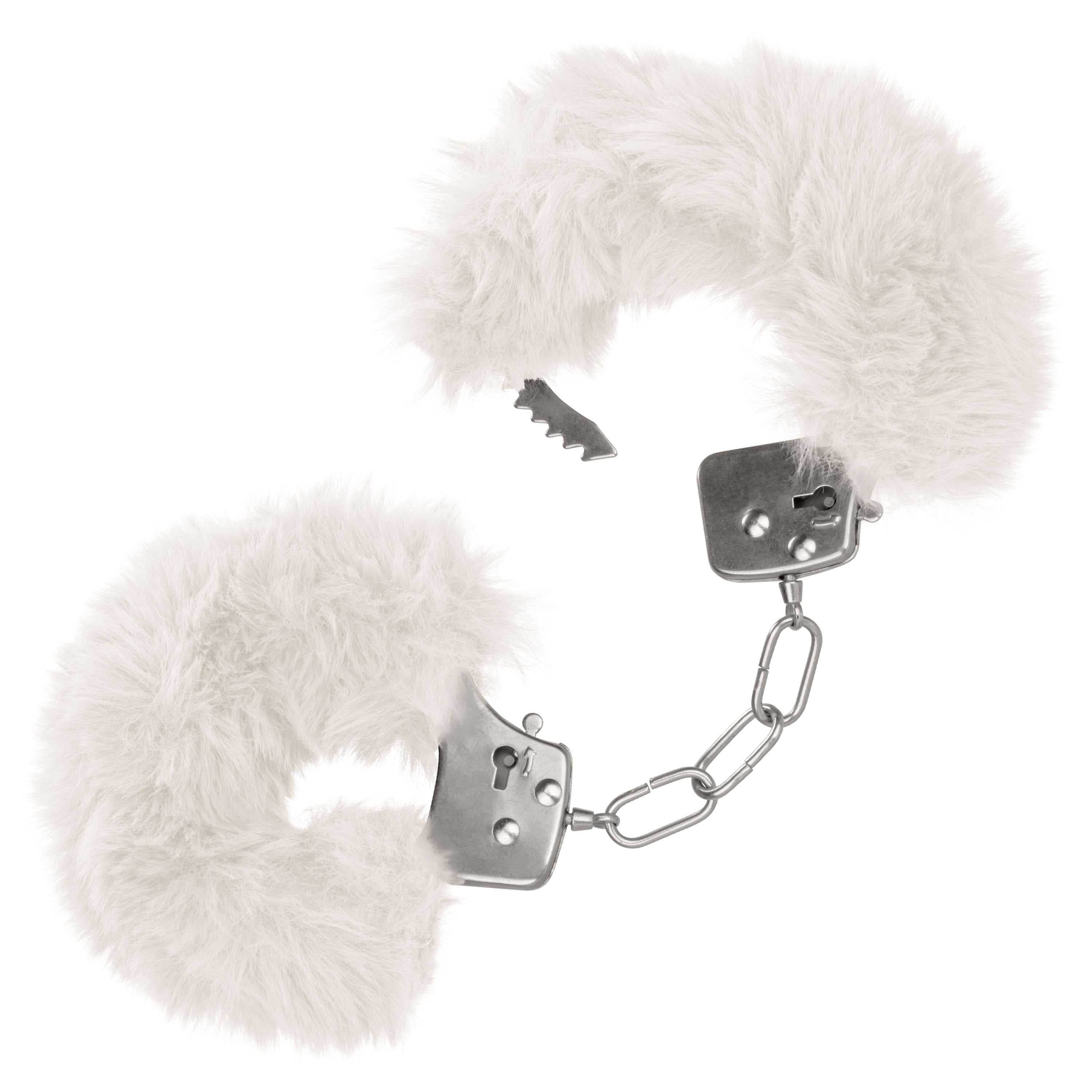 Ultra Fluffy Furry Cuffs - White Luxe Ember Essentials