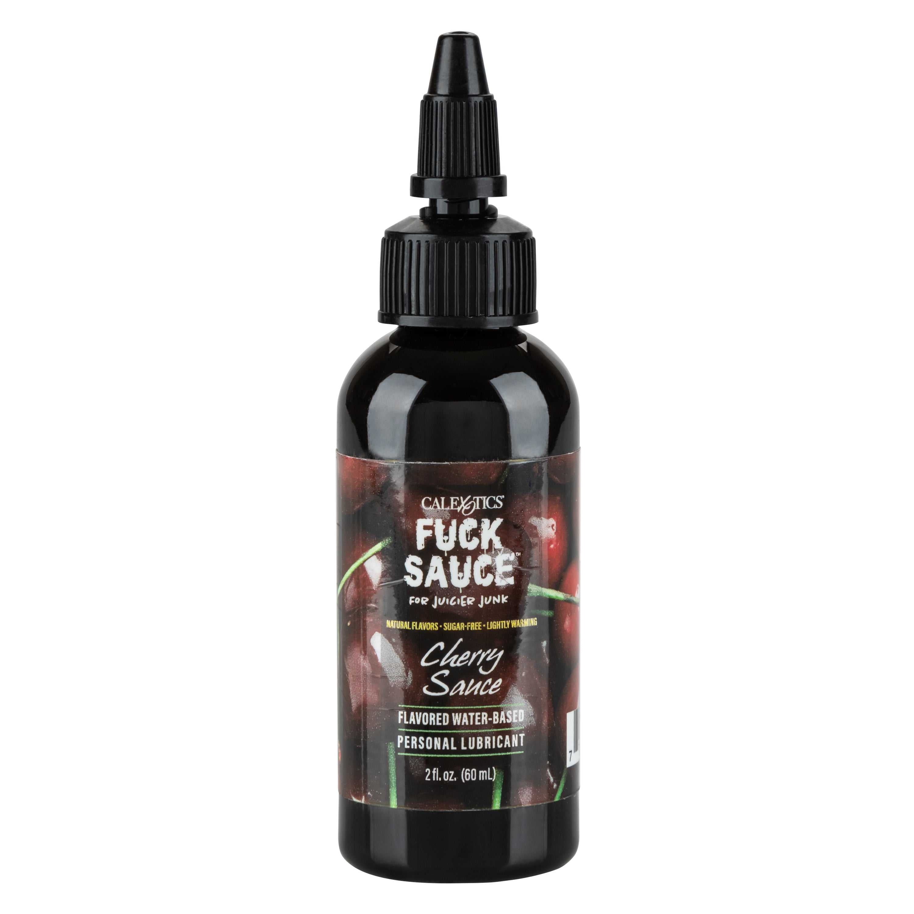 Fuck Sauce Flavored Water-Based Personal Lubricant - Cherry - 2 Fl. Oz. Luxe Ember Essentials