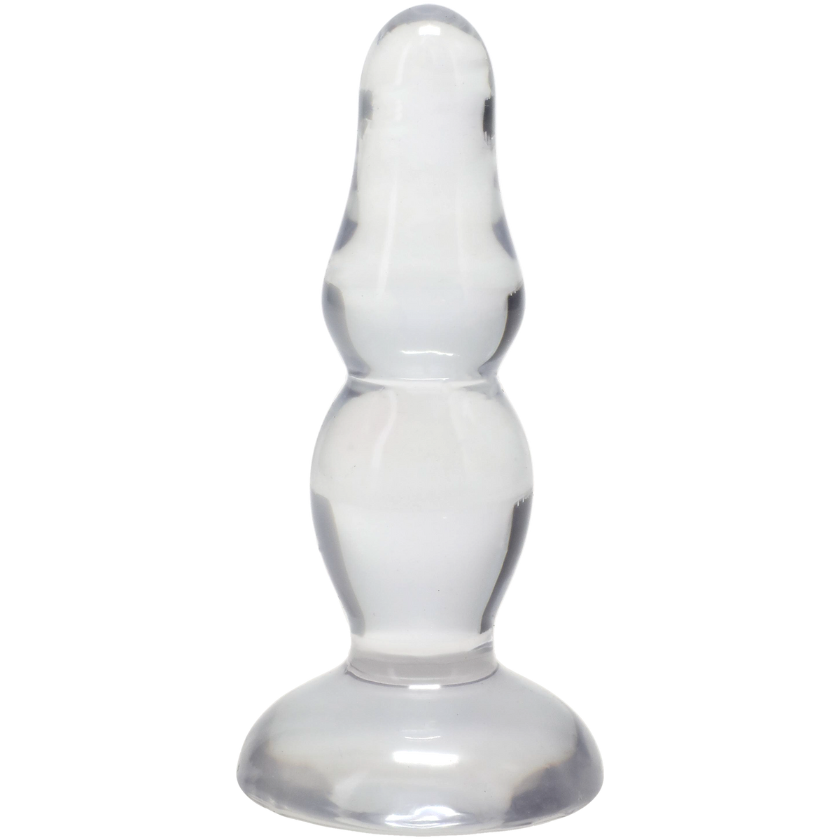 "Crystal Jellies - Novice Pop Plug - 4 Inch Clear DJ0283-16-CD"