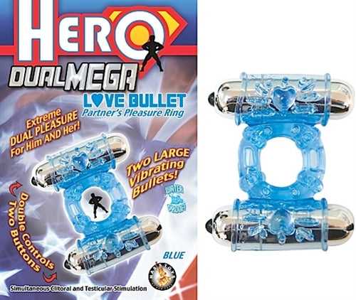 Hero Dual Mega Love Bullet - Blue Luxe Ember Essentials