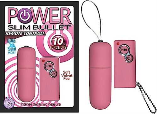 Power Slim Bullet Remote Control - Pink Luxe Ember Essentials