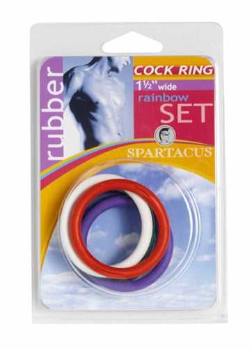Rubber C-Ring Set - 1.5 Inches - Rainbow Luxe Ember Essentials