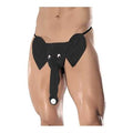 Squeaker Elephant G-String - One Size - Black Luxe Ember Essentials