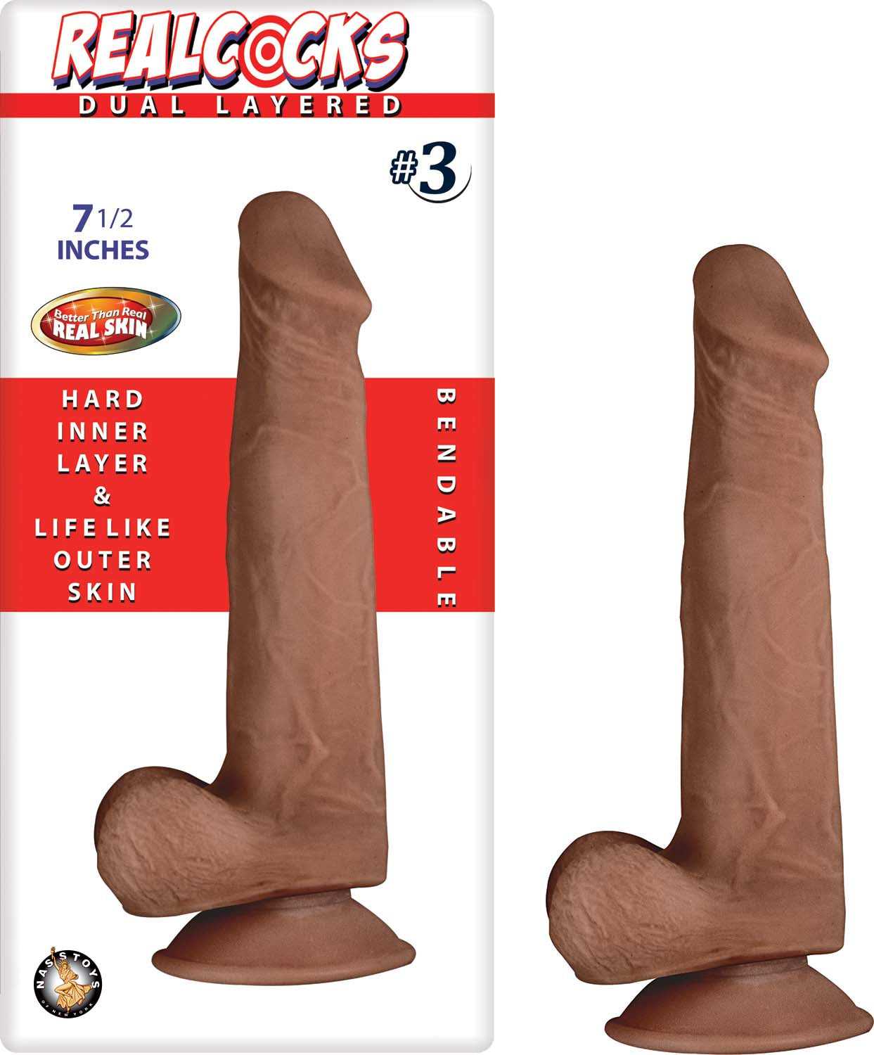 Realcocks Dual Layered #3 - Brown Luxe Ember Essentials
