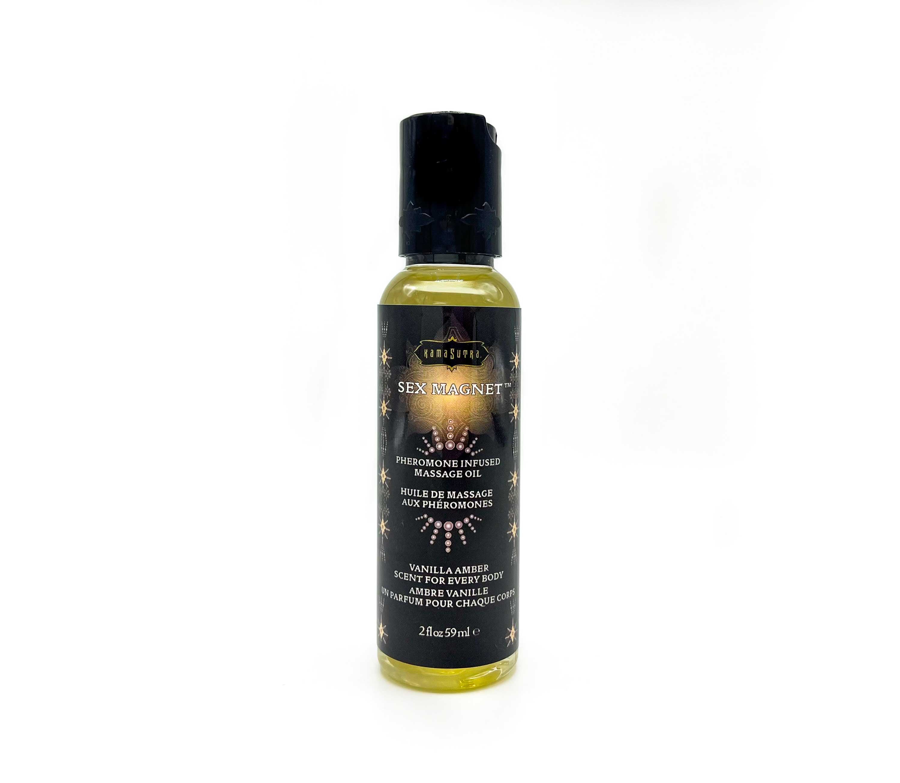 Sex Magnet Pheromone Massage Oil 2 Oz - Vanilla Amber Luxe Ember Essentials