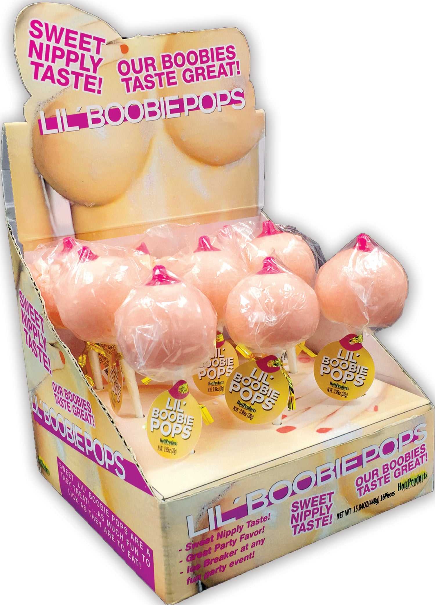 Lil Boobie Pops - 9 Piece P.O.P. Display Luxe Ember Essentials