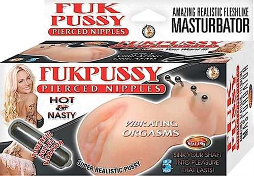 Fukpussy Pierced Nipples - Flesh Luxe Ember Essentials