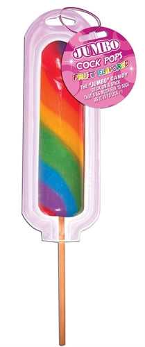 Jumbo Rainbow Cock Pops - Each Luxe Ember Essentials