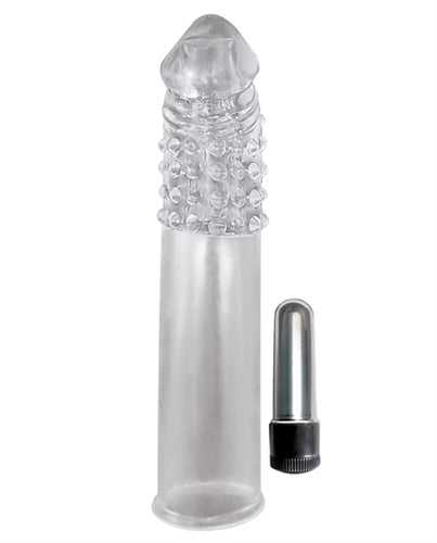 Ram Vibrating Penis Extender - Clear Luxe Ember Essentials