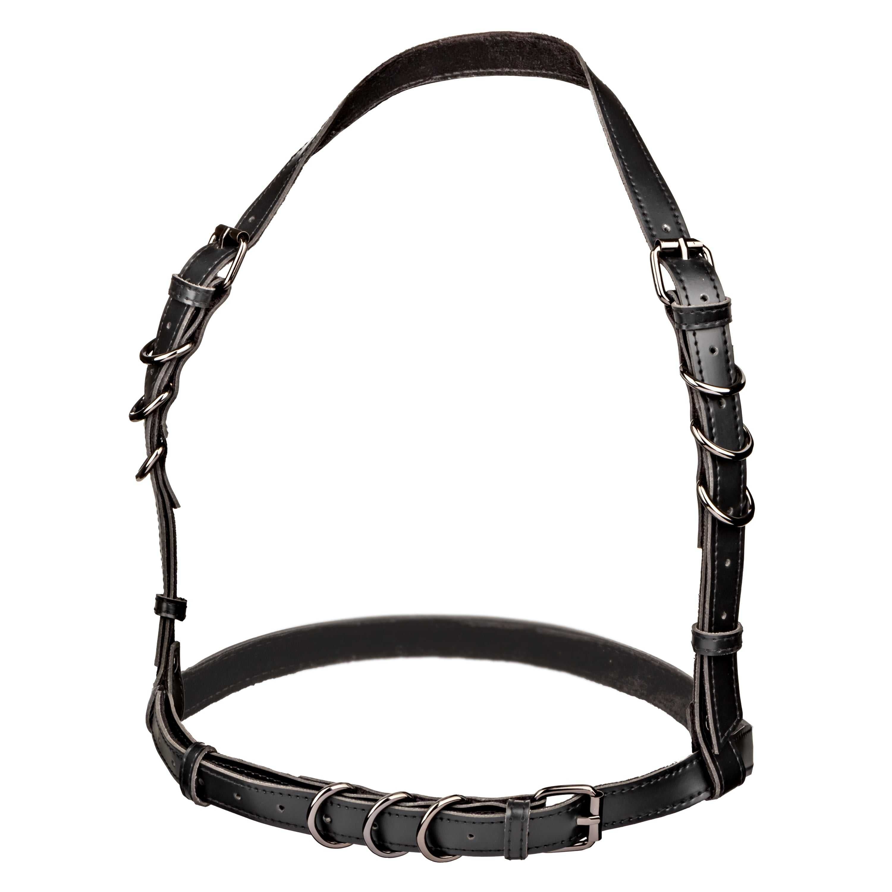 Euphoria Collection Halter Buckle Harness - Black Luxe Ember Essentials