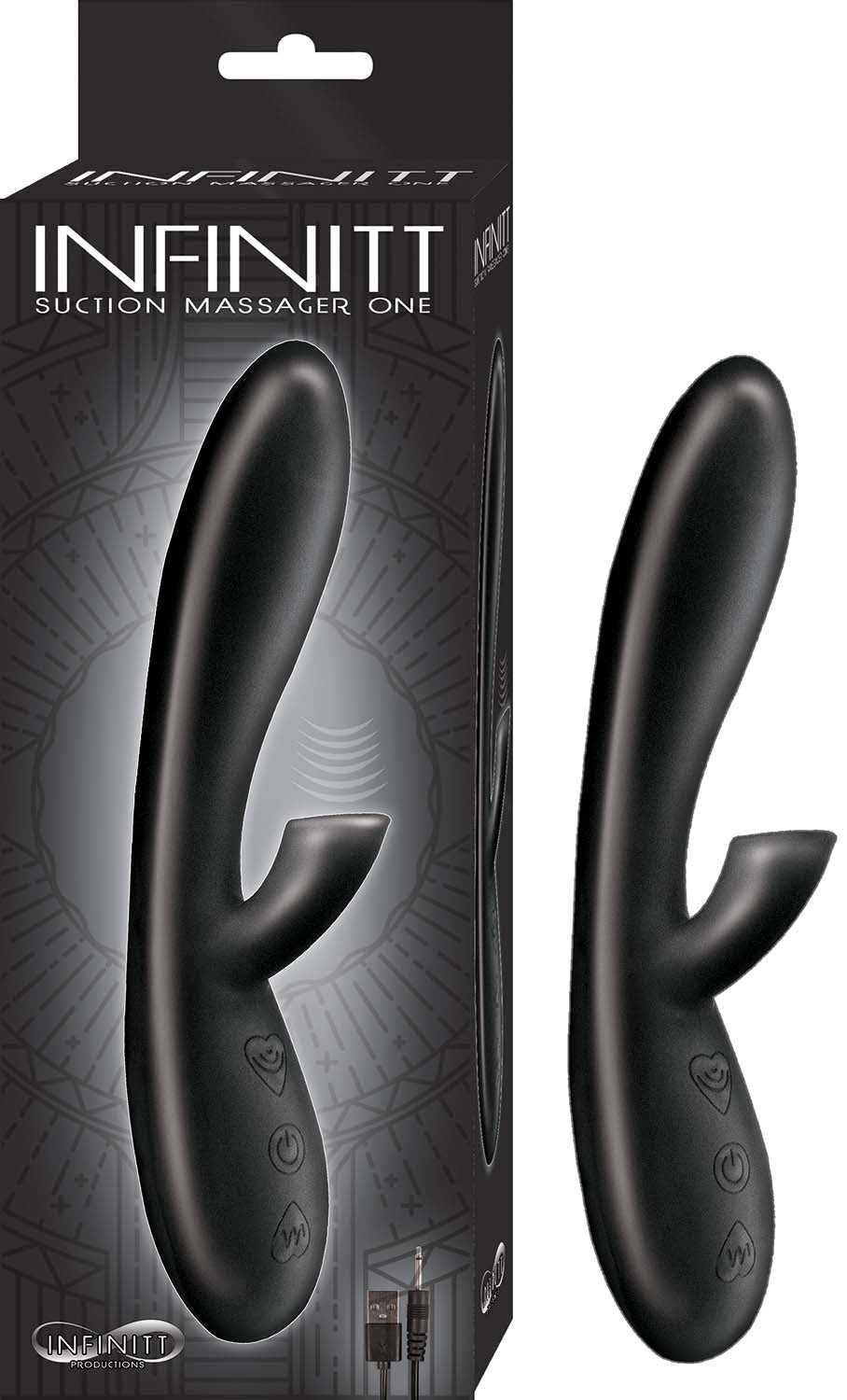 Infinitt Suction Massager One - Black Luxe Ember Essentials