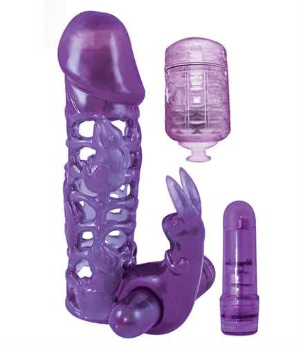 Clit Tickler Penis Extender - Purple Luxe Ember Essentials