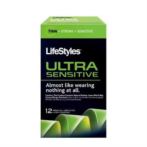 Lifestyles Ultra Sensitive - 12 Pack Luxe Ember Essentials