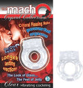The Macho Crystal Collection Vibrating Cock Ring- Clear Luxe Ember Essentials